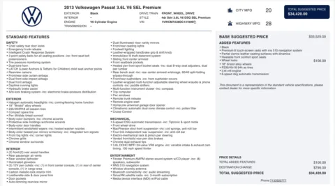 More photos of 2013 Volkswagen Passat SEL Premium at Auto Boutique Ohio, OH