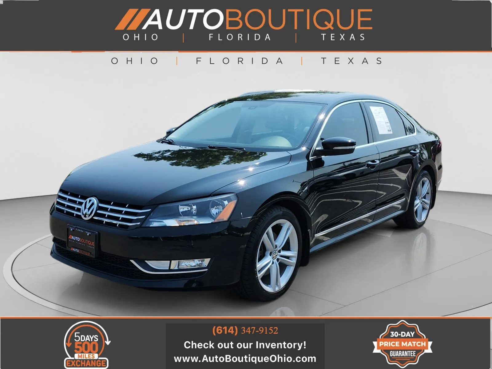 Black 2013 Volkswagen Passat SEL Premium for sale in Columbus, OH