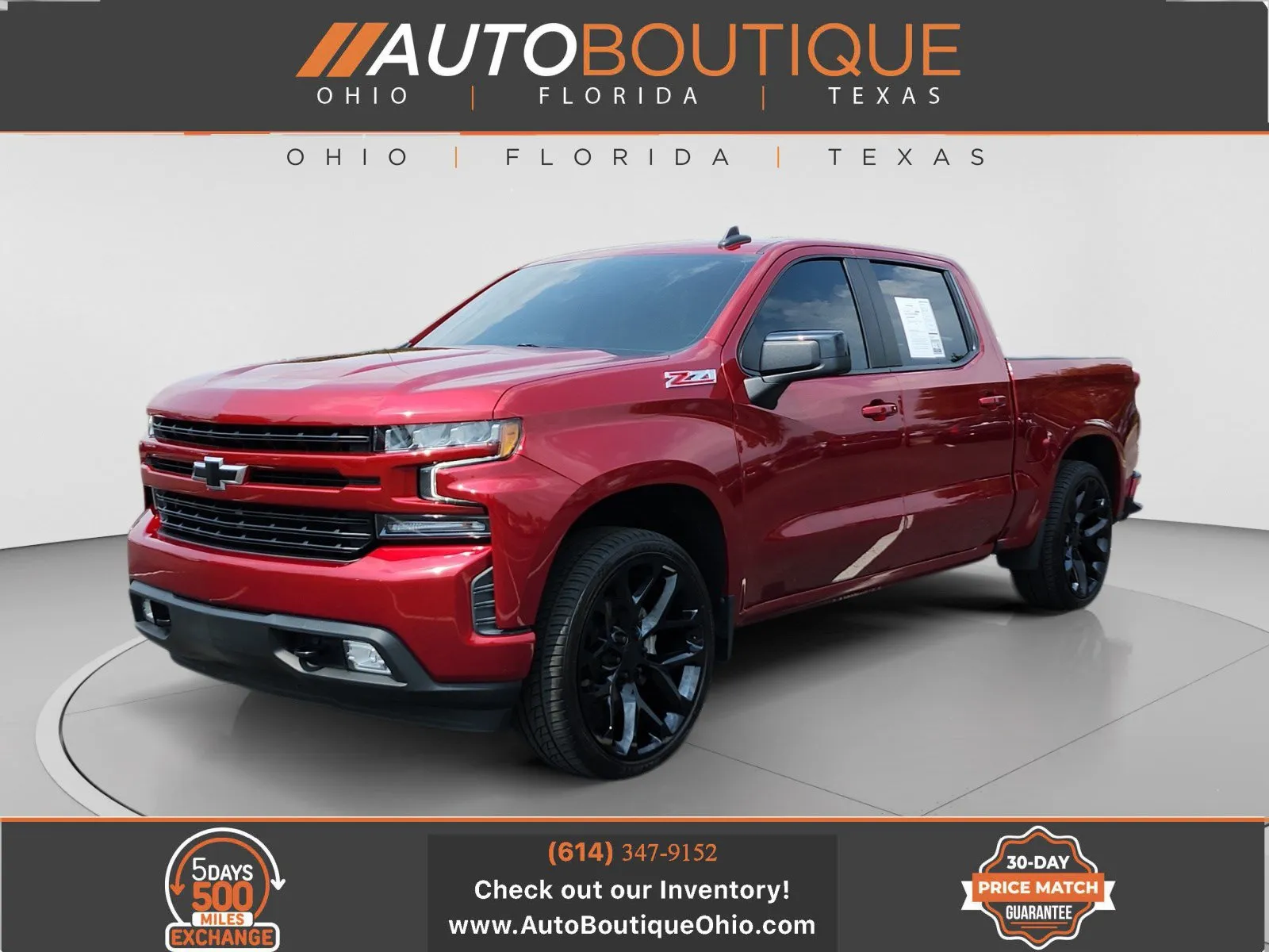 Red 2022 Chevrolet Silverado 1500 LTD RST for sale in Columbus, OH