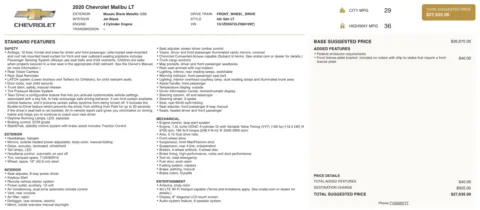 Photos of 2020 Chevrolet Malibu LT for sale in Columbus, OH at Auto Boutique Ohio