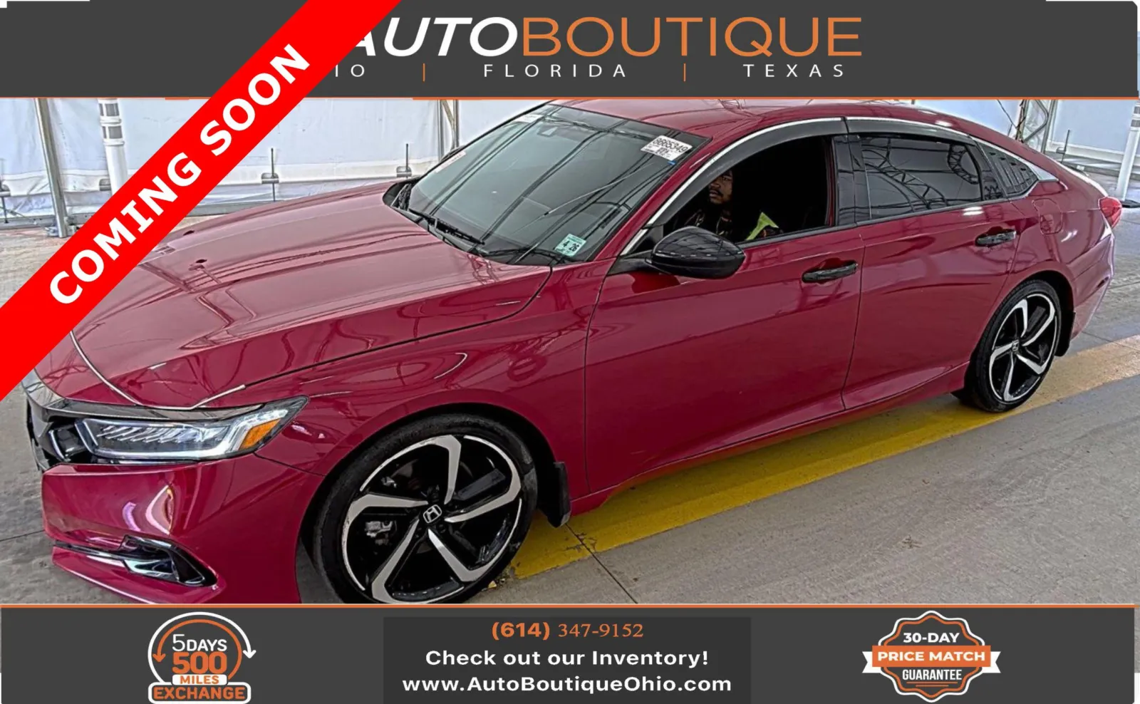 Red 2021 Honda Accord Sedan Sport for sale in Columbus, OH