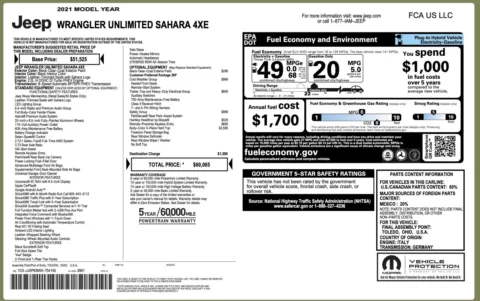 Photos of 2021 Jeep Wrangler 4xe Unlimited Sahara for sale in Columbus, OH at Auto Boutique Ohio