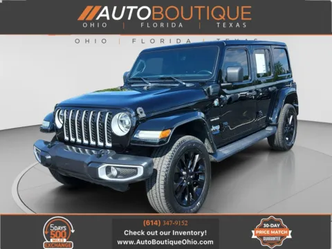 Black 2021 Jeep Wrangler 4xe Unlimited Sahara for sale in Columbus, OH