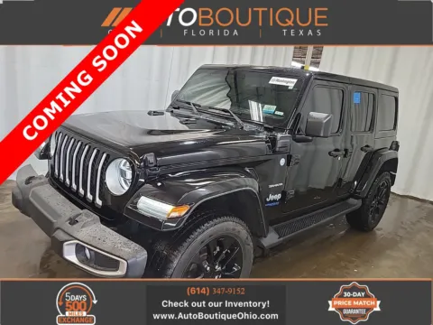 Black 2021 Jeep Wrangler 4xe Unlimited Sahara for sale in Columbus, OH