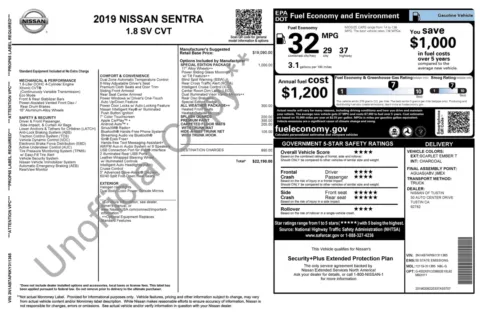 More photos of 2019 Nissan Sentra SV at Auto Boutique Ohio, OH