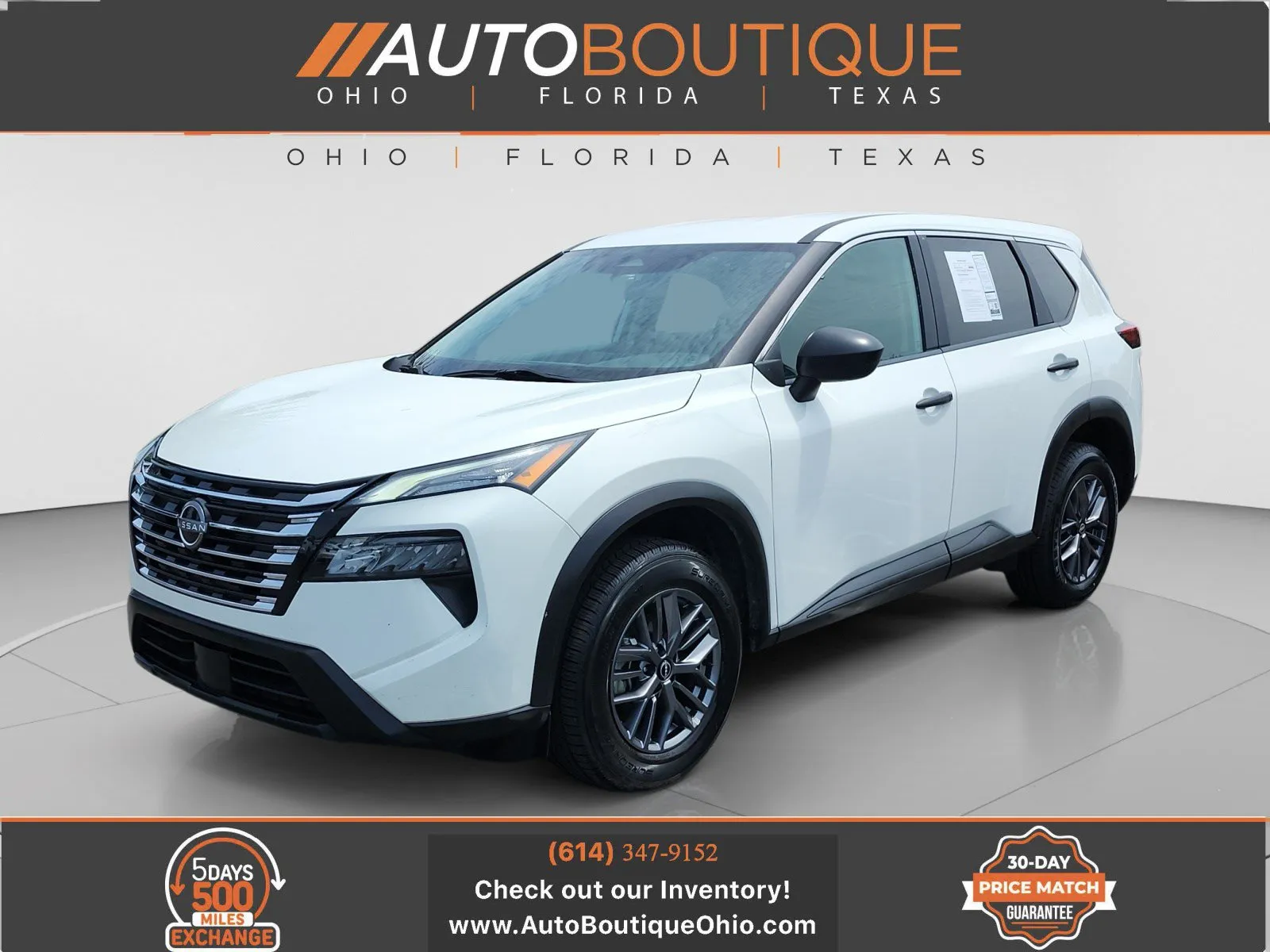 White 2024 Nissan Rogue S for sale in Columbus, OH