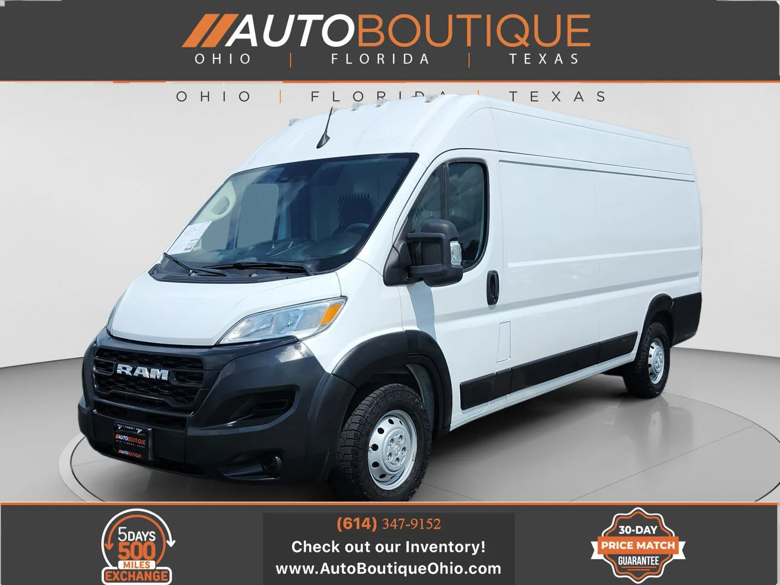 White 2023 Ram ProMaster Cargo Van 3500 159 WB for sale in Columbus, OH