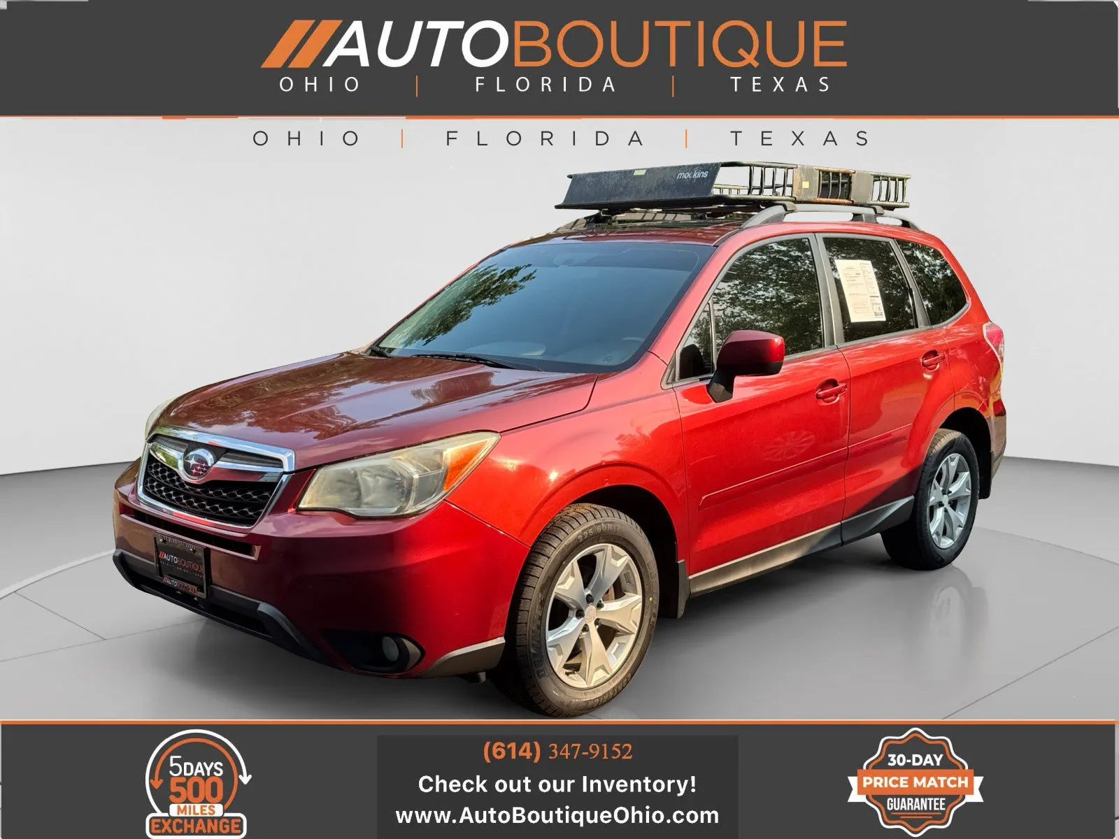 Red 2015 Subaru Forester 2.5i Premium for sale in Columbus, OH