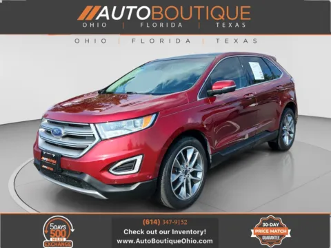 Red 2015 Ford Edge Titanium for sale in Columbus, OH