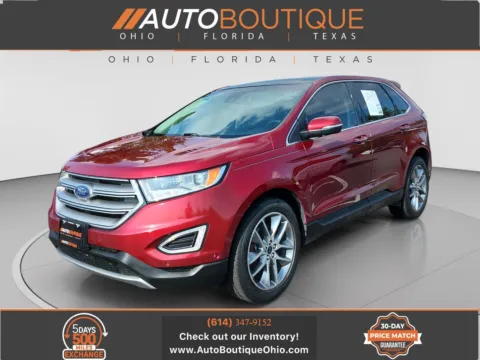 Red 2015 Ford Edge Titanium for sale in Columbus, OH
