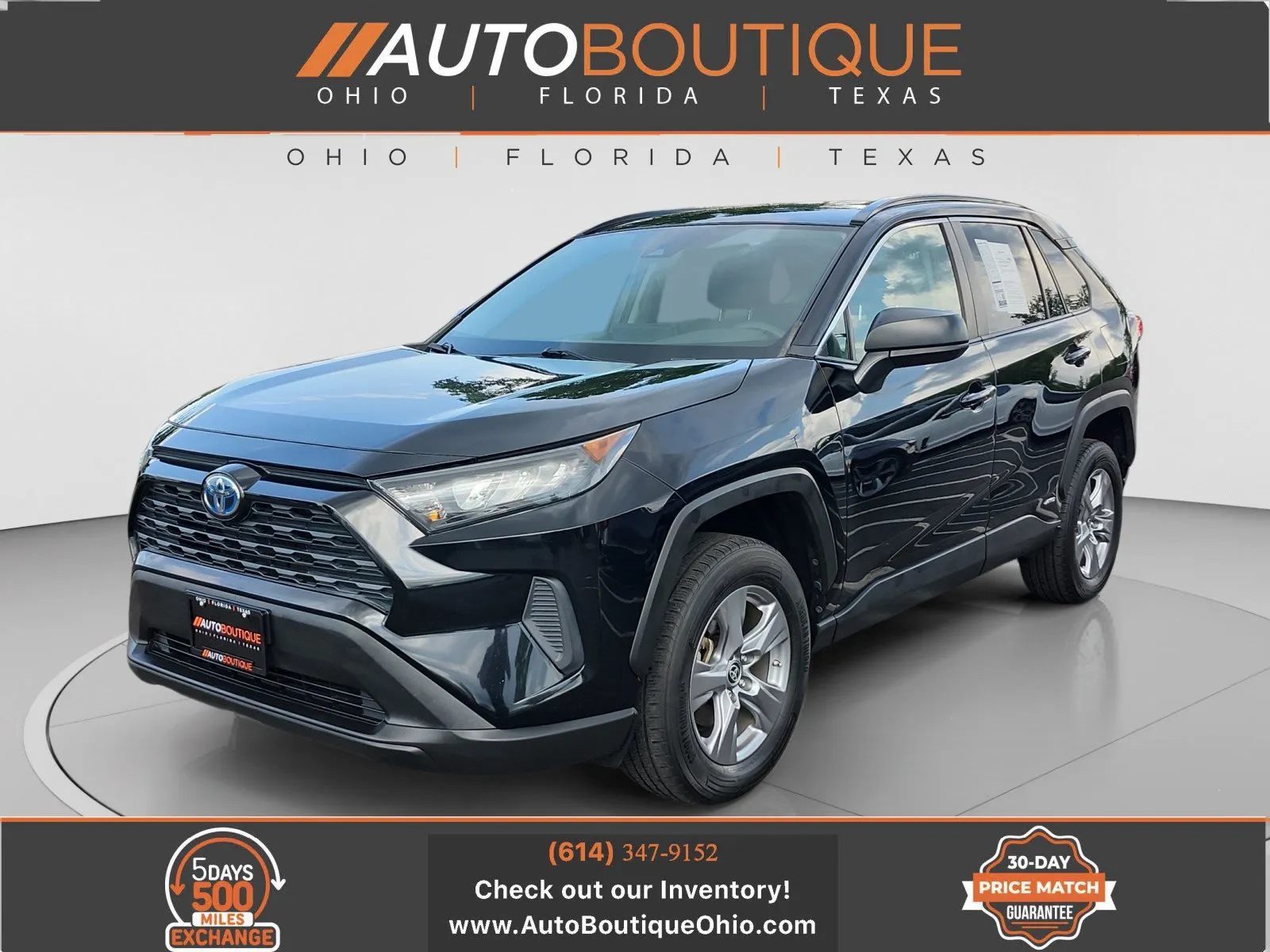 Black 2022 Toyota RAV4 Hybrid LE for sale in Columbus, OH