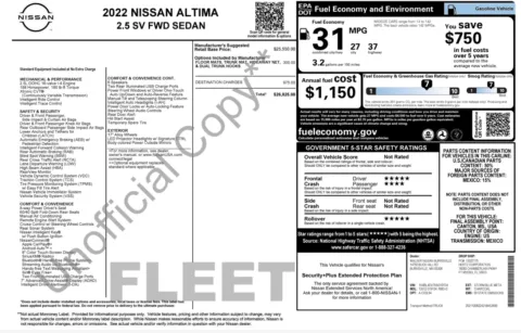 Photos of 2022 Nissan Altima 2.5 SV for sale in Columbus, OH at Auto Boutique Ohio