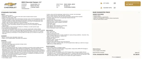 Photos of 2020 Chevrolet Camaro 1LT for sale in Columbus, OH at Auto Boutique Ohio