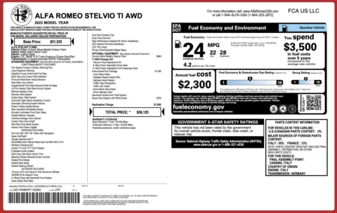 Photos of 2023 Alfa Romeo Stelvio Ti for sale in Columbus, OH at Auto Boutique Ohio
