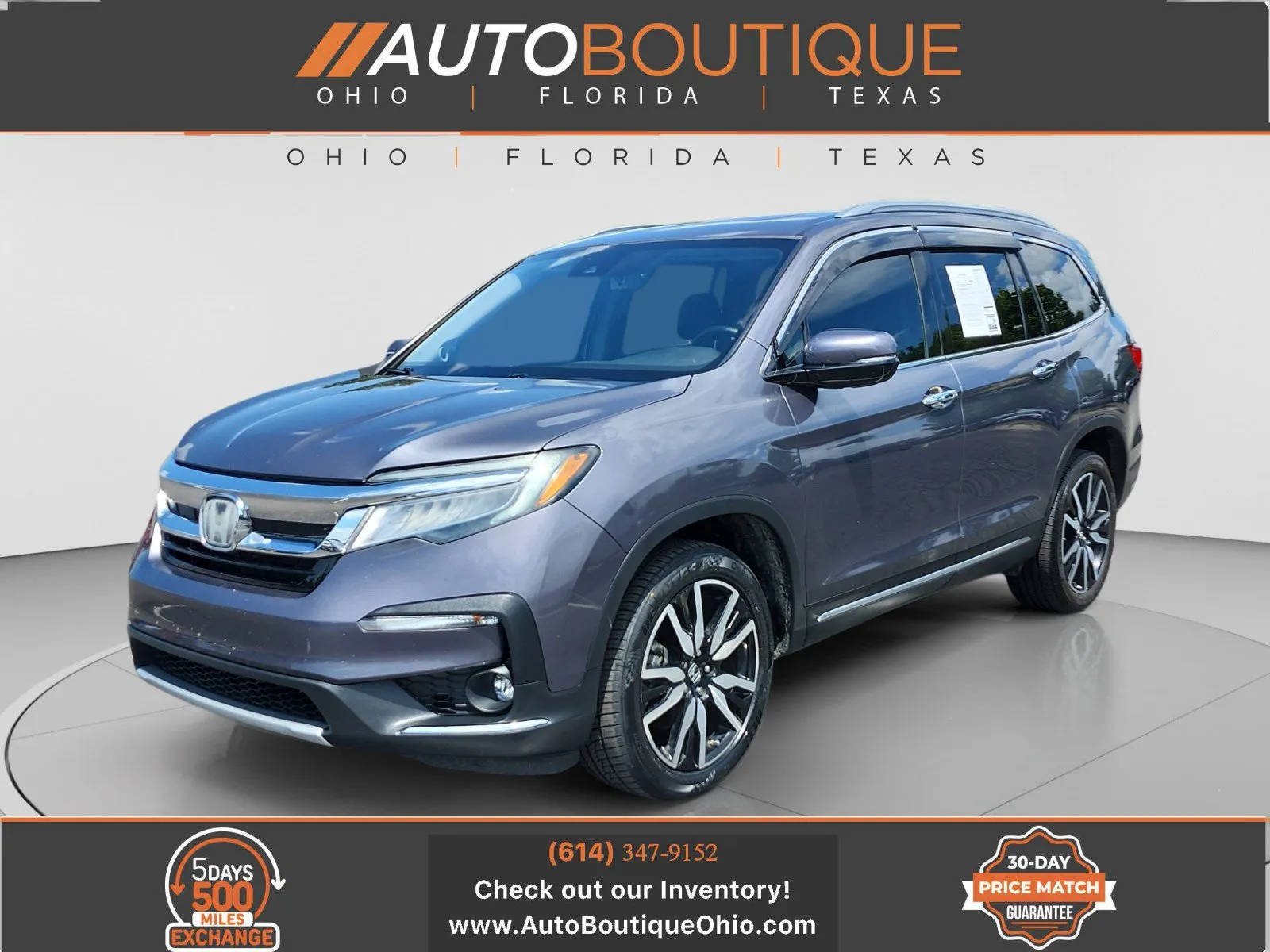 Black 2020 Honda Pilot Touring 8-Passenger for sale in Columbus, OH