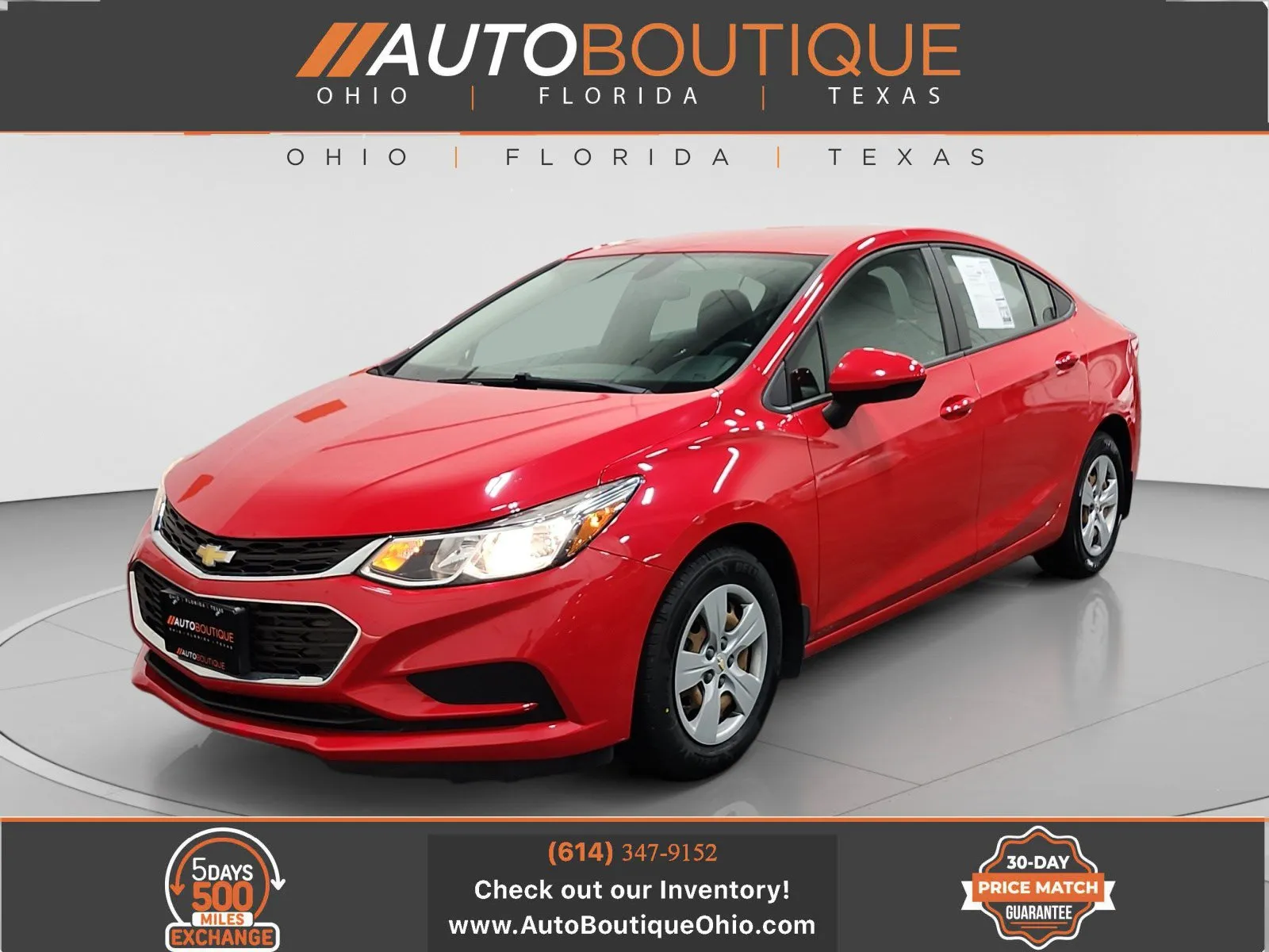 Red 2018 Chevrolet Cruze LS for sale in Columbus, OH