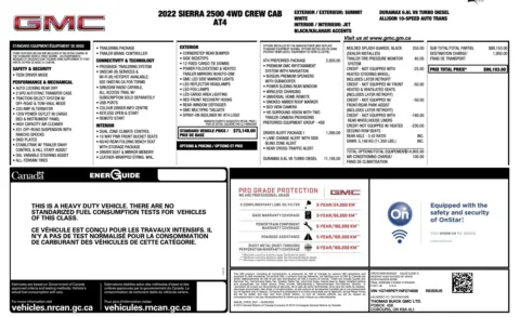 Photos of 2022 GMC Sierra 2500 HD AT4 for sale in Columbus, OH at Auto Boutique Ohio