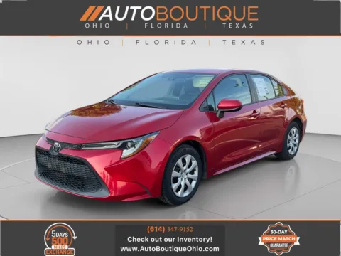 Red 2021 Toyota Corolla LE for sale in Columbus, OH