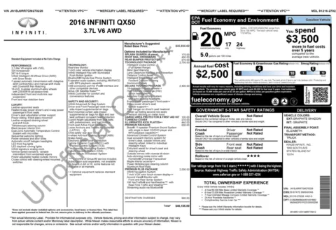 Photos of 2016 INFINITI QX50 for sale in Columbus, OH at Auto Boutique Ohio