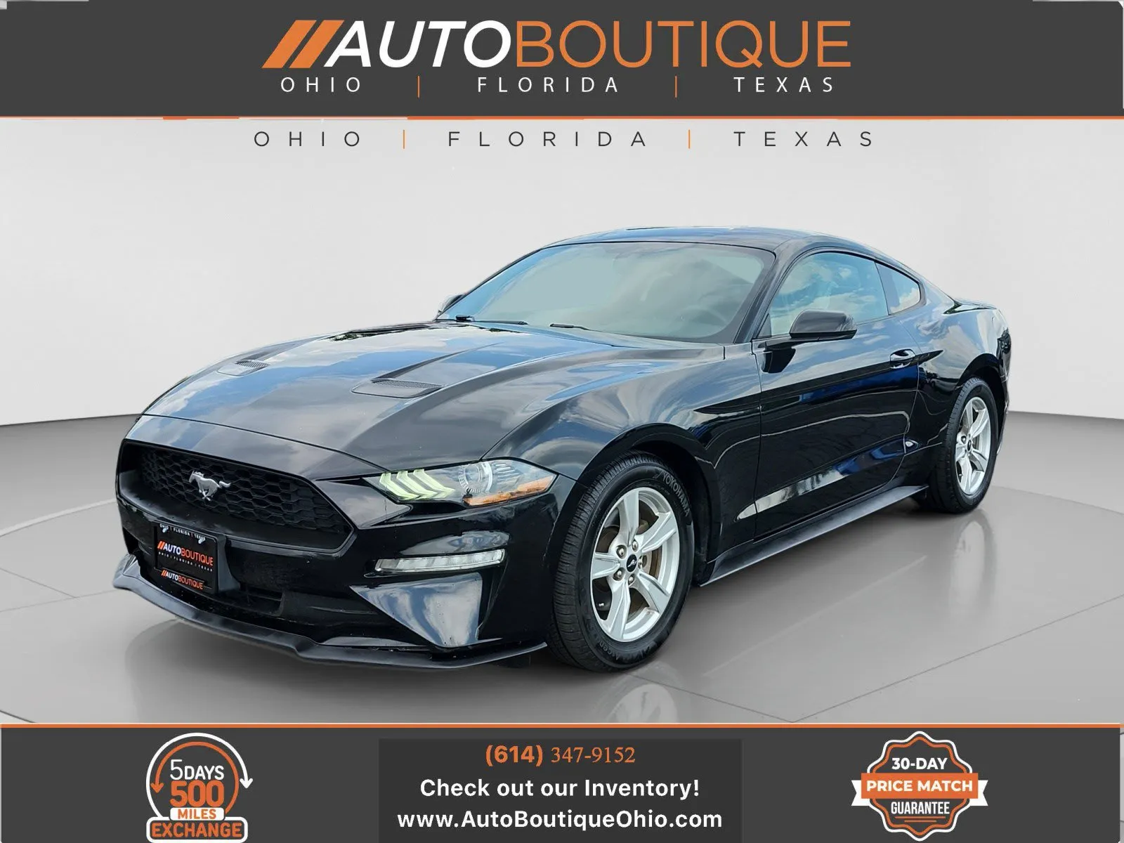Black 2020 Ford Mustang EcoBoost for sale in Columbus, OH