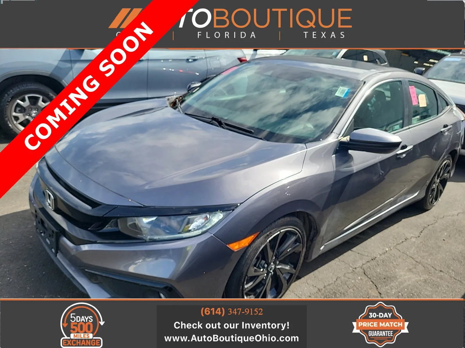 Gray 2021 Honda Civic Sedan Sport for sale in Columbus, OH