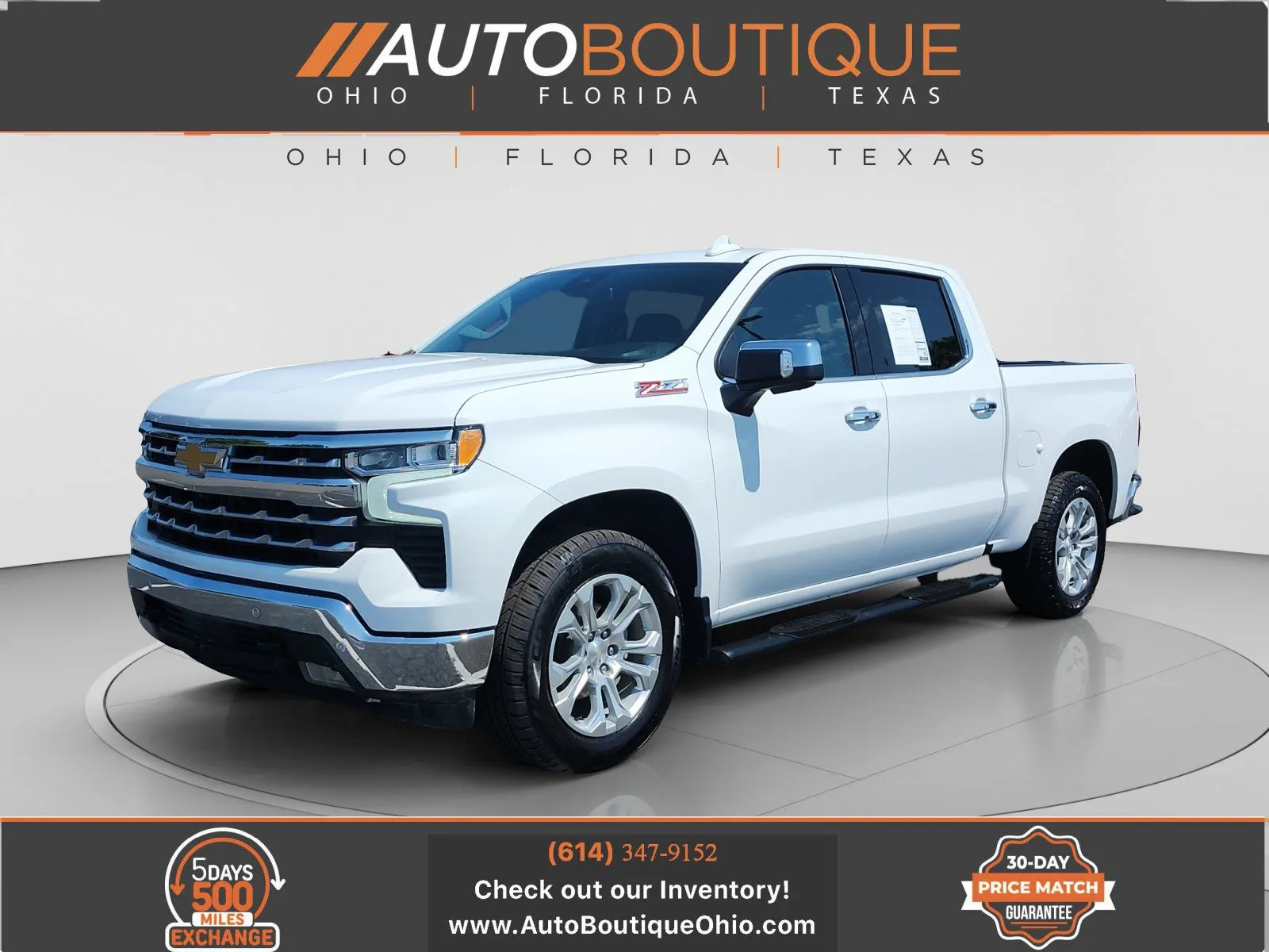 White 2023 Chevrolet Silverado 1500 LTZ for sale in Columbus, OH