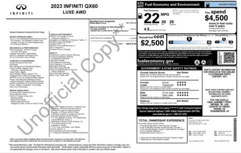Photos of 2023 INFINITI QX60 LUXE for sale in Columbus, OH at Auto Boutique Ohio