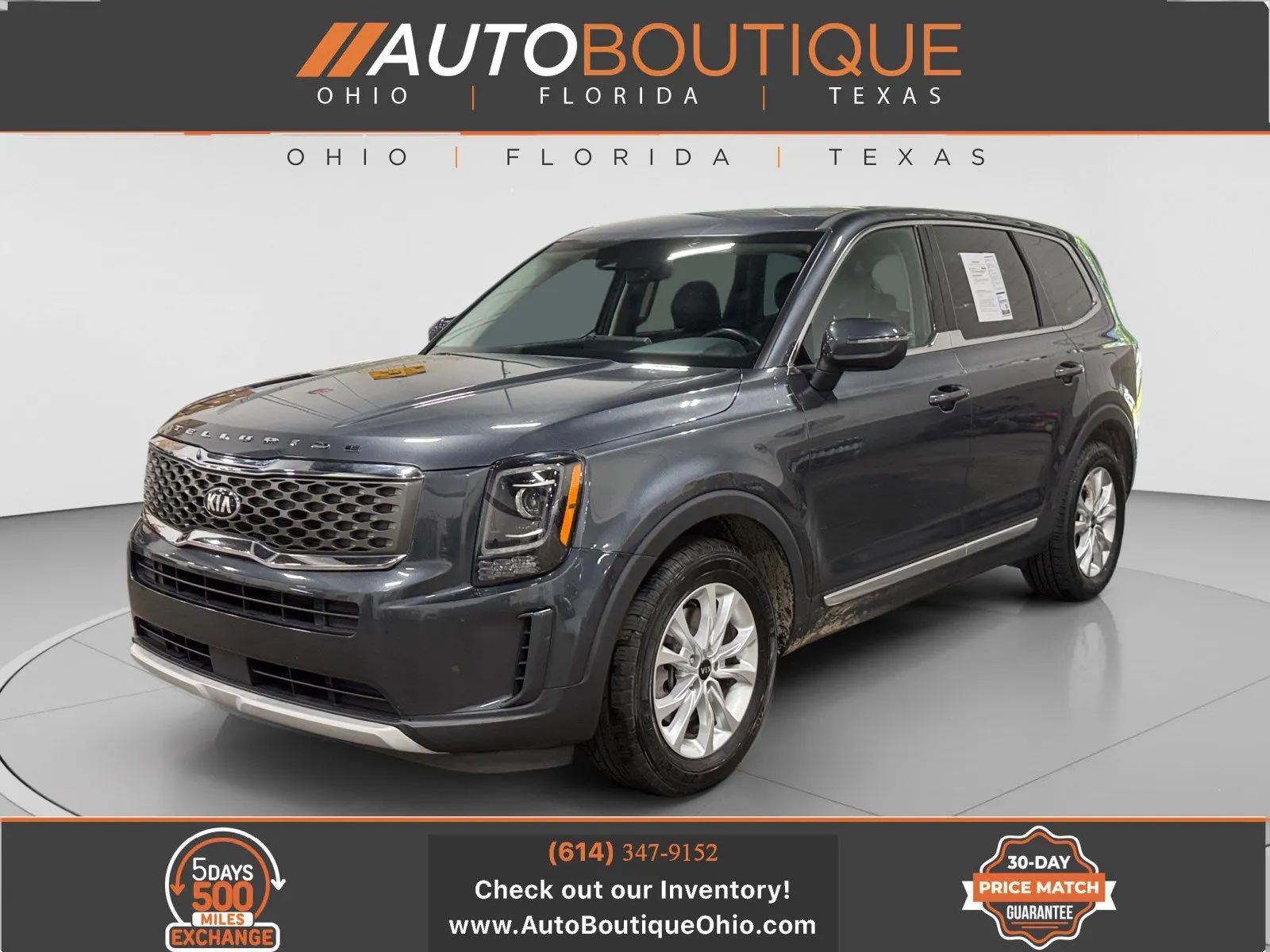 Gray 2020 Kia Telluride LX for sale in Columbus, OH
