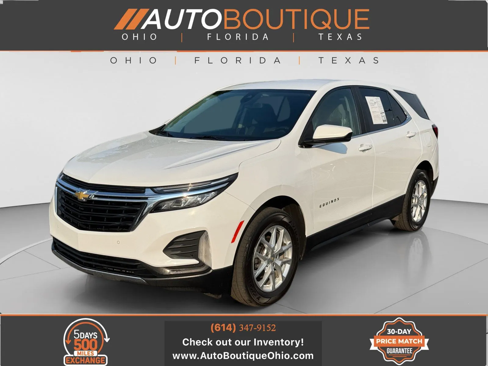 White 2022 Chevrolet Equinox LT for sale in Columbus, OH