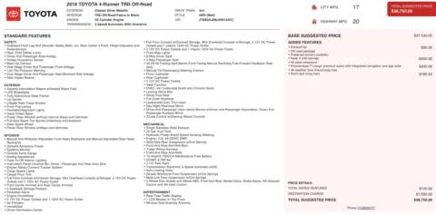 Photos of 2018 Toyota 4Runner TRD Off Road for sale in Columbus, OH at Auto Boutique Ohio