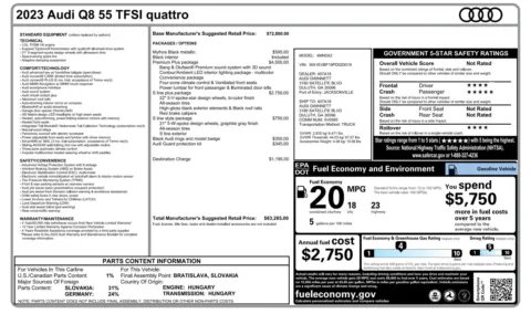 Photos of 2023 Audi Q8 Premium Plus for sale in Columbus, OH at Auto Boutique Ohio