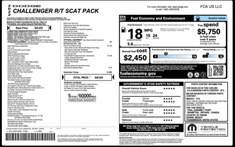 Photos of 2022 Dodge Challenger R/T Scat Pack for sale in Columbus, OH at Auto Boutique Ohio