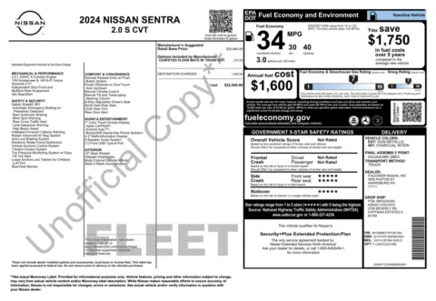 Photos of 2024 Nissan Sentra S for sale in Columbus, OH at Auto Boutique Ohio