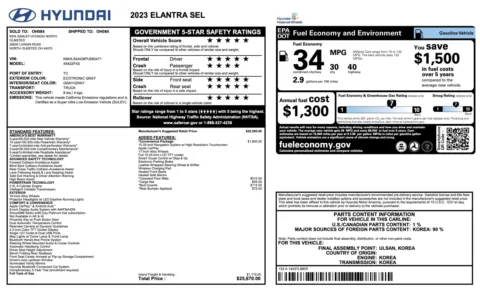 More photos of 2023 Hyundai Elantra SEL at Auto Boutique Ohio, OH