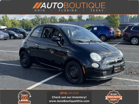 Black 2015 FIAT 500 Pop for sale in Columbus, OH