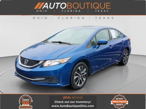 Blue 2015 Honda Civic Sedan EX for sale in Columbus, OH