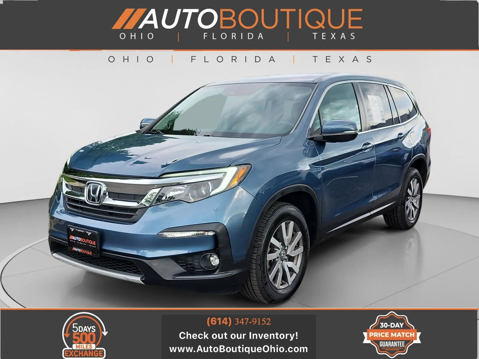 Blue 2020 Honda Pilot EX for sale in Columbus, OH