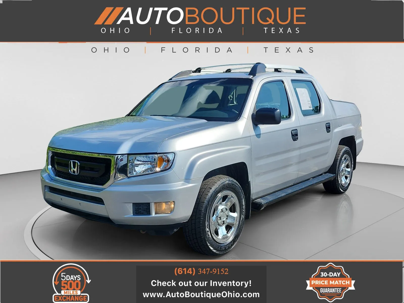 Silver 2011 Honda Ridgeline RT for sale in Columbus, OH
