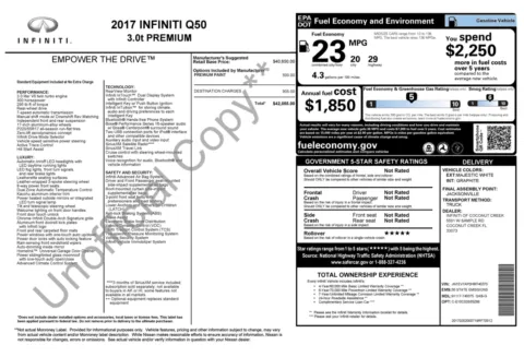 Photos of 2017 INFINITI Q50 3.0t Premium for sale in Columbus, OH at Auto Boutique Ohio