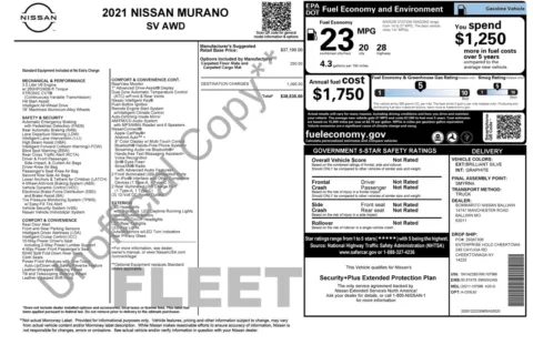 Photos of 2021 Nissan Murano SV for sale in Columbus, OH at Auto Boutique Ohio