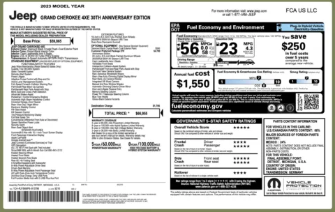 Photos of 2023 Jeep Grand Cherokee 4xe 30th Anniversary for sale in Columbus, OH at Auto Boutique Ohio