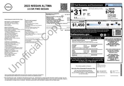 Photos of 2023 Nissan Altima 2.5 SR for sale in Columbus, OH at Auto Boutique Ohio