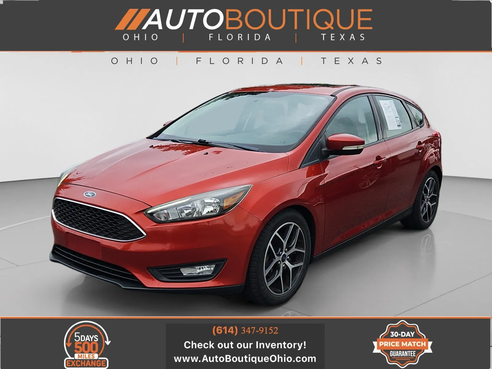 Red 2018 Ford Focus SEL for sale in Columbus, OH
