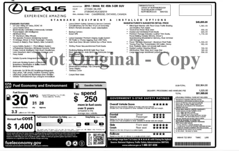 Photos of 2018 Lexus RX 450h for sale in Columbus, OH at Auto Boutique Ohio