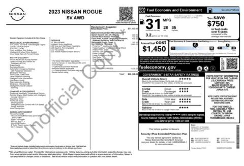 Photos of 2023 Nissan Rogue SV for sale in Columbus, OH at Auto Boutique Ohio