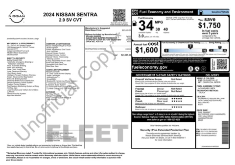 Photos of 2024 Nissan Sentra SV for sale in Columbus, OH at Auto Boutique Ohio