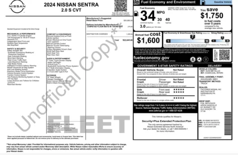 Photos of 2024 Nissan Sentra S for sale in Columbus, OH at Auto Boutique Ohio