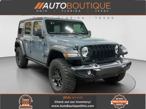 Blue 2025 Jeep Wrangler Willys for sale in Columbus, OH