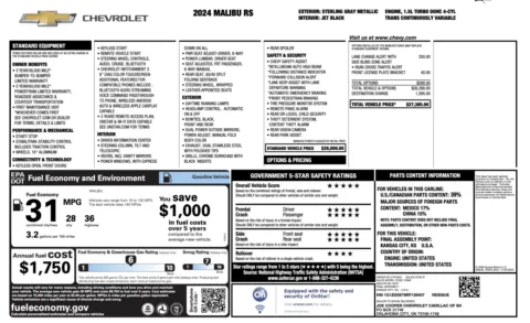 More photos of 2024 Chevrolet Malibu RS at Auto Boutique Ohio, OH