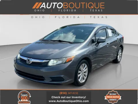 Gray 2012 Honda Civic Sdn EX for sale in Columbus, OH